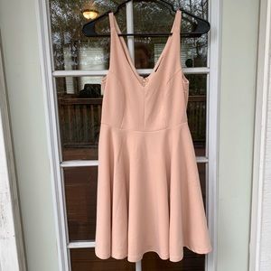 darling delight blush skater dress